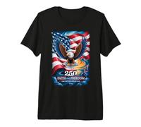 250 Years One Nation Under God - Eagle 1776 American Camiseta Premium