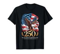 250 Years One Nation Under God - Eagle 1776 Faith American Camiseta