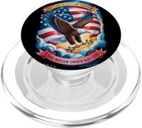 250 Years One Nation Under God - Eagle 1776 Faith American PopSockets PopGrip para MagSafe