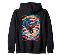 250 Years One Nation Under God - Eagle 1776 Faith American Sudadera con Capucha