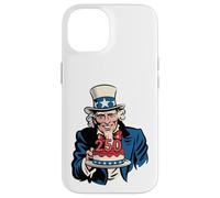 250 Years Uncle Sam Cake 250th Birthday Carcasa para iPhone 14