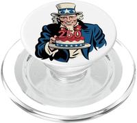 250 Years Uncle Sam Cake 250th Birthday PopSockets PopGrip para MagSafe