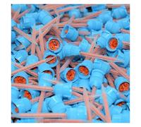 2500 Uds mezclador estático 10:1 boquillas mezcladoras de adhesivo epoxi pegamentos AB de resina juego de tubos de mezcla estáticos redondos for cartucho de pegamento 10:1 de 50ml