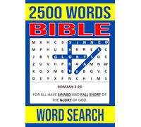 2500 Words Bible Word Search: Brain Exercises for Adults, Smart Teens and Seniors With Solutions