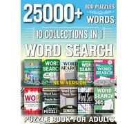 25000+ Words Search Book: 800 Challenging Word Search Puzzles with Over 25,000 Hidden Words to Boost Focus, Relax the Mind, and Sharpen Brain Skills