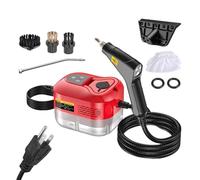 2500W Handheld High Temperature Steam Cleaner - 105°C-130°C High Pressure Portable Surfaces Cleaner with 6 Adjustable Speeds, Multii-Functional Industrial & Household Steamer for Kitchen, Bathroom