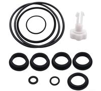 25013 O-For Ring Set con válvula de liberación de aire para bombas de filtro de arena Intex Contiene válvula de liberación blanca 4 L en forma de O para anillos Tanque Drenaje Hoja Trampa Sellos