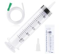 250ml Jeringa con Tubo Flexible,Jeringa Grande Reutilizables,Jeringuilla Plastico con Capuchón,Jeringas Selladas Individualmente para Laboratorio,Industria,Jardín,Mascotas (150/250/350/550 ml)