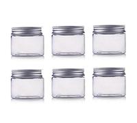 250ml tarros de maquillaje PET contenedores de cosméticos vacíos fundas de maquillaje con tornillo de aluminio plateado tapa prefecto para labios bálsamo sombra de ojos polvo cosméticos