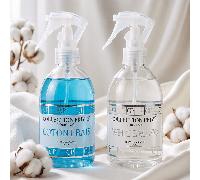 250ml y Almizcle 250ml, 2 Sprays Ambientales con Notas de Algodón Limpio, Almizcle y Atmósfera Atalcada