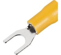 250pcs Fork Crimp Terminal Electrical Wire Connectors Spade Lugs Quick Splice Cables Insulation Shoe Plugs For Connection Screw(SV5.5-5)