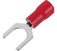 250pcs Fork Crimp Terminal Electrical Wire Connectors Spade Lugs Quick Splice Cables Insulation Shoe Plugs For Connection Screw(SV1.25-6)