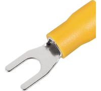 250pcs Fork Crimp Terminal Electrical Wire Connectors Spade Lugs Quick Splice Cables Insulation Shoe Plugs For Connection Screw(SV5.5-4)