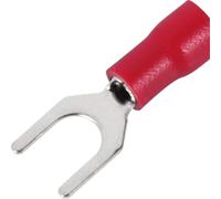 250pcs Fork Crimp Terminal Electrical Wire Connectors Spade Lugs Quick Splice Cables Insulation Shoe Plugs For Connection Screw(SV1.25-5)