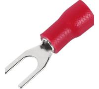 250pcs Fork Crimp Terminal Electrical Wire Connectors Spade Lugs Quick Splice Cables Insulation Shoe Plugs For Connection Screw(SV1.25-4)