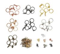 250pcs Key Ring Making Kit | for DIY Crafts/Jewelry/Wallet