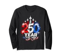 250th Anniversary 250 Year America Freedom Air Jets Manga Larga