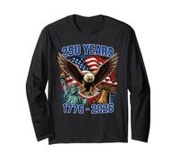 250th Anniversary 250 Year America Freedom Eagle Manga Larga