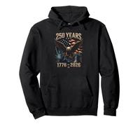 250th Anniversary 250 Year America Freedom Eagle Sudadera con Capucha