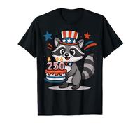 250th Anniversary Raccoon 1776-2026 4th of July Party Camiseta
