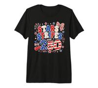 250th Anniversary Stars Stripes 250 Years American 4th July Camiseta Premium