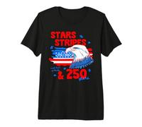 250th Anniversary Stars Stripes 250 Years American 4th July Camiseta Premium