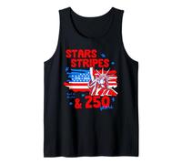 250th Anniversary Stars Stripes 250 Years American 4th July Camiseta sin Mangas