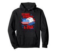 250th Anniversary Stars Stripes 250 Years American 4th July Sudadera con Capucha