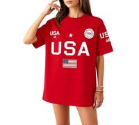 250th Anniversary USA Flag Print T-Shirt Celebrating 1776-2026 Independence Day Casual Wear for Women and Men