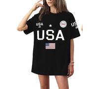 250th Anniversary USA Flag Print T-Shirt Celebrating 1776-2026 Independence Day Casual Wear for Women and Men