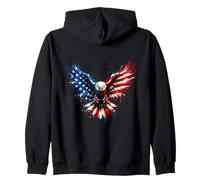 250th Anniversary USA Patriotic 4th July Eagle Sudadera con Capucha