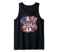 250th Anniversary USA Red White 250 Years American 4th July Camiseta sin Mangas