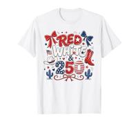 250th Anniversary USA Red White 250 Years Western 4th July Camiseta