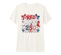 250th Anniversary USA Red White 250 Years Western 4th July Camiseta Premium
