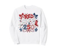 250th Anniversary USA Red White 250 Years Western 4th July Sudadera