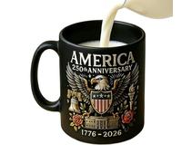 250th Birthday Drink Mug- Functional Commemorative CoffeeMug, Sturdy Ceramic Water Cup, Symbolic Patriotic Drinkware, Dishwasher Safe Ceramic Mug, Heritage Celebration Gift | For Apartment Classroom