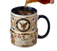 250th Premium Keramik Tasse - 330ml Coffee Mug | Vintage USA Flag Mug | Gedenk Trinkbecher, Tee Kaffee Milch Saft | Geschenk Becher Für Home Office Bar Restaurant