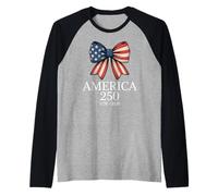 250th Years American USA Shirt Patriotic Freedom 4th of July Camiseta Manga Raglan