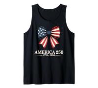 250th Years American USA Shirt Patriotic Freedom 4th of July Camiseta sin Mangas