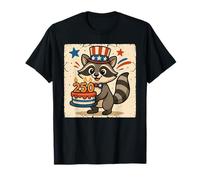 250th Years Raccoon 1776-2026 4th of July Party Vintage Camiseta