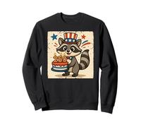 250th Years Raccoon 1776-2026 4th of July Party Vintage Sudadera