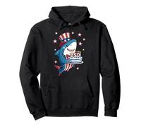 250th Years Shark 1776-2026 4th of July Party Sudadera con Capucha