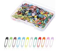250uds Imperdibles de Seguridad, Mini Imperdibles de Costura de 28mm Pequeños Imperdibles de Acero Niquelado de Metal para Ropa Costura Manualidades Fabricación de Joyas (Multicolor)