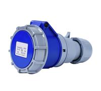 250V 16A 2P+E Adaptador Industrial, Adaptador de Enchufe Eléctrico CEE de 3 Pines Ip67 Conector de Acoplamiento de Enchufe de Ingeniería Ignífugo Impermeable IP67 (Zócalo)