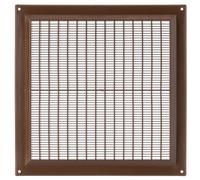 250x250mm Rejilla de Ventilación - Plástico, Marrón