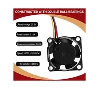 2510 5V 4Pin Función PWM Doble Rodamiento de Bolas Ventilador de Enfriamiento de Extremo Caliente para X1C