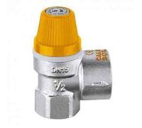 253042 Válvula de seguridad para sistemas solares 1/2"F x 3/4" F 2,5 bar CALEFFI