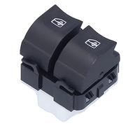 254118722R Botón de control de la ventana Botón Interruptor de ventana Accesorios de ventana de energía ABS Reemplazo de negro para MK1 2012 y más tarde