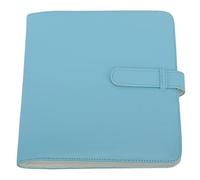256 Cámara de libro de colección de almacenamiento de álbum de fotos de cuero PU 3 pulgadas Ideal para recuerdos de fotos (Azul)