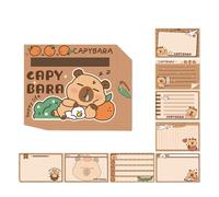 256 hojas de papel adhesivo de dibujos animados, bloc de notas para recordatorios en neveras, cuaderno, planificador, sin forro, cuadriculado, hoja punteada, opciones multicolor